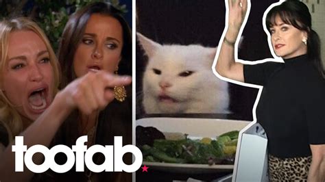 Kyle Richards Has No Clue What Woman Yelling At Cat Meme is About