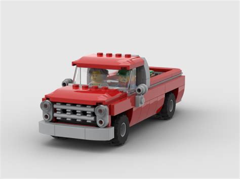 LEGO MOC Red vintage pickup by BrickAA | Rebrickable - Build with LEGO