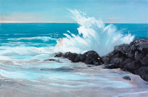 Painting Ocean Waves In Watercolor at PaintingValley.com | Explore ...