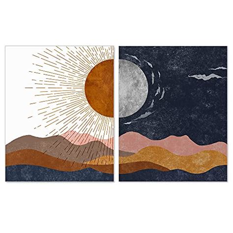 Best Boho Sun And Moon Wall Art