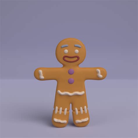 STL file Gingerbread Man Shrek・3D printer model to download・Cults