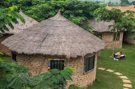 African Lodge for Tourists, with Round Shaped Traditional Houses Called ...