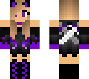 Purple Warrior Girl | Minecraft Skin