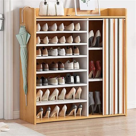 unique shoe rack cabinet with curtains organization ideas for boots ...