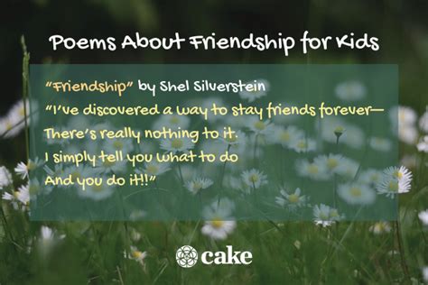 Friendship Poems For Kids That Rhyme