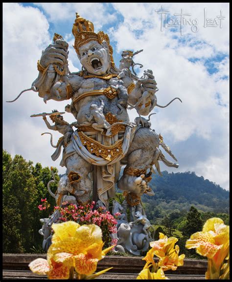 Astounding Bali Art ~ Monstrous Monkey Sculpture - Bali Floating Leaf