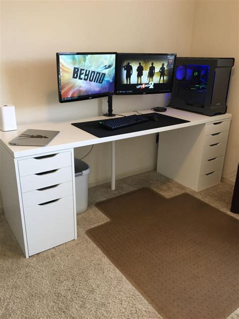 Home Office / Ikea Battlestation • /r/battlestations | Desk setup ...