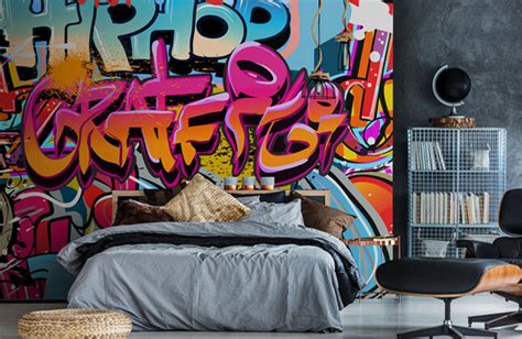 Graffiti Wallpaper & Street Art Wall Murals | Wallsauce UK