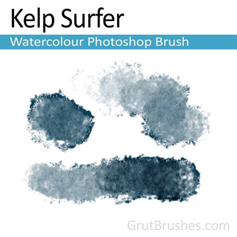 Photoshop Watercolor Brush - Kelp Surfer - Grutbrushes.com