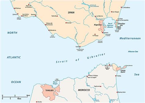 World Map Strait Of Gibraltar - Alvera Marcille