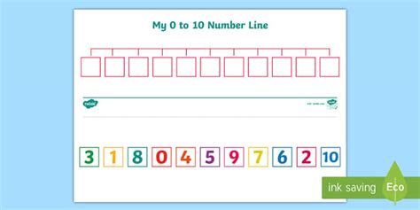 Number Line to 10 Worksheet | Twinkl Maths Resources