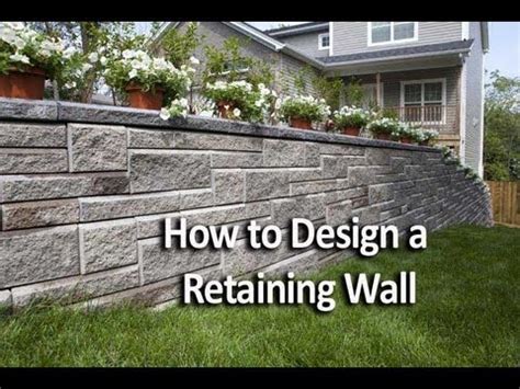 How to Design a Retaining Wall - YouTube