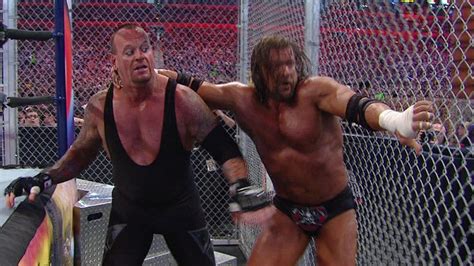 The Undertaker vs. Triple H - "End of an Era" Hell in a Cell Match ...