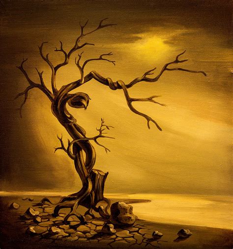 Painting of dead tree Painting by Gurgen Bakhshetsyan | Pixels