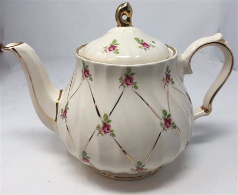 Gorgeous Teapot Vintage Sadler England Fine China Tea Pot Teapot 3632 ...