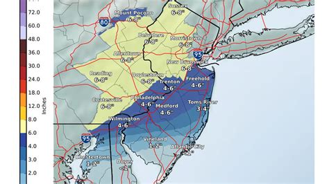 N.J. weather: Up to 8 inches of snow to slam state. Updated snowfall ...