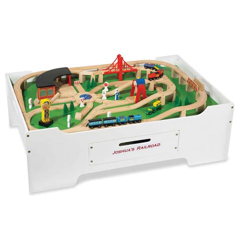 Personalized Train and Activity Table - Hammacher Schlemmer