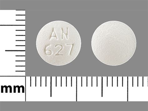 Pill Finder: AN 627 White Round - Medicine.com