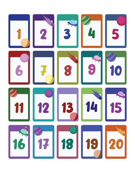 8 Best Images of Printable Number Flash Cards 1-20 - Free Printable ...