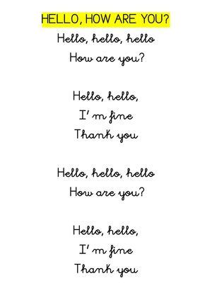 Calaméo - HELLO LYRICS