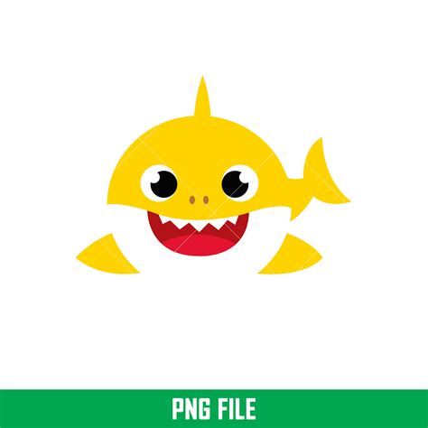 Baby Shark Png, Shark Family Png, Ocean Life Png, Cute Fish - Inspire ...