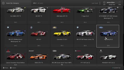 Gran Turismo Sport Closed Beta ALL CARS LIST - YouTube