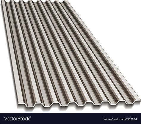 Corrugated roofing sheet Royalty Free Vector Image