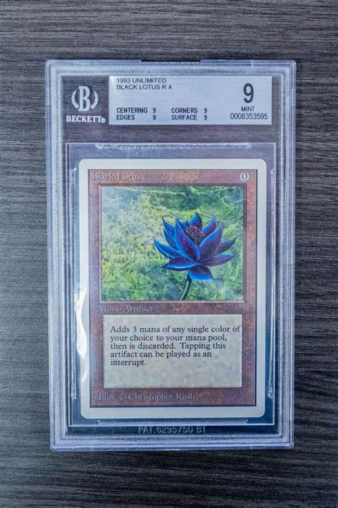 Magic: The Gathering Unlimited Black Lotus QUAD 9 [Mint BGS Graded MTG ...