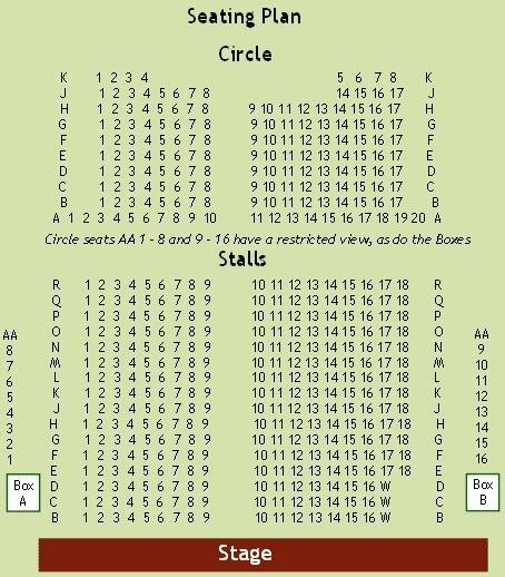 Lancaster Grand Theatre | Seating Plan, view the seating chart for the ...