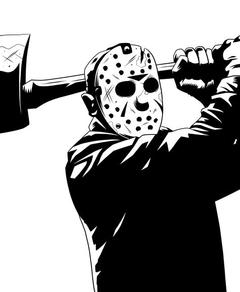 Inktober day 16: Jason Voorhees | Horror artwork, Horror movie icons ...