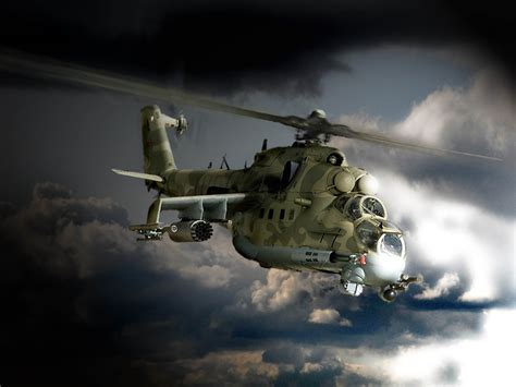 wallpaper: mi 24 Hind Helicopter