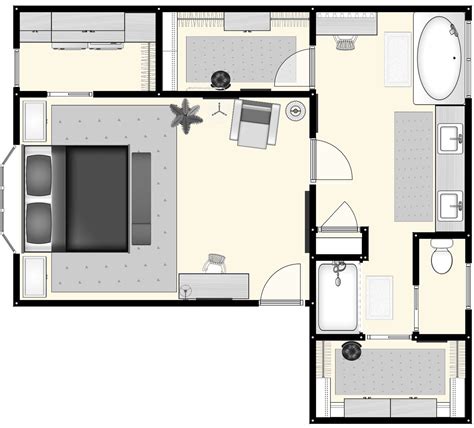 Master Bedroom Floor Plan With Furniture | Floor Roma