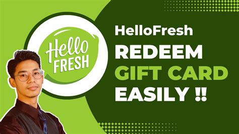 How to Redeem HelloFresh Gift Card ! - YouTube