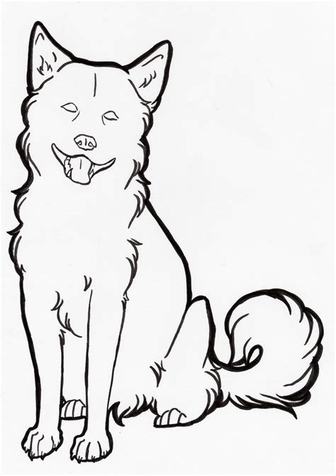 Free Dog Line Drawing, Download Free Dog Line Drawing png images, Free ...