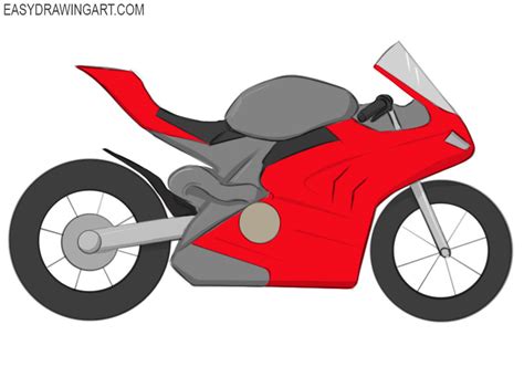 How to Draw a Motorcycle - Easy Drawing Art