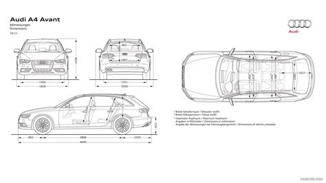 Audi A4 Avant | 2013MY Dimensions