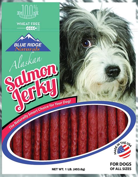 BLUE RIDGE NATURALS Alaskan Salmon Jerky Dog Treats, 1-lb bag - Chewy.com