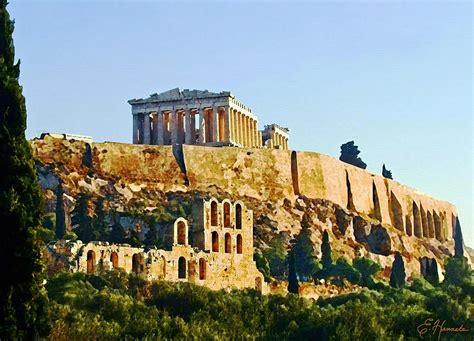 Acropolis Painting by Ellen Henneke