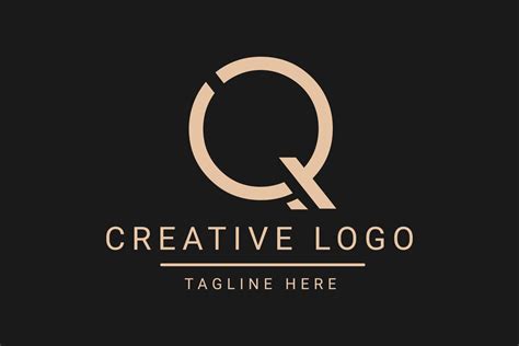 Modern creative letter Q vector logo design. Minimalist flat line logo ...