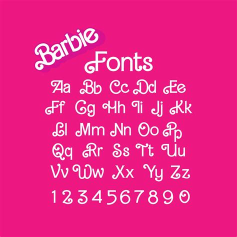 Barbie Font Svg, Barbie Logo Font Svg, Barbie Font Style, 50% OFF