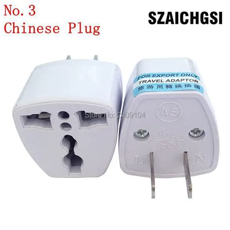 SZAICHGSI universal Chinese Plug Adapter Power Socket White Travel ...