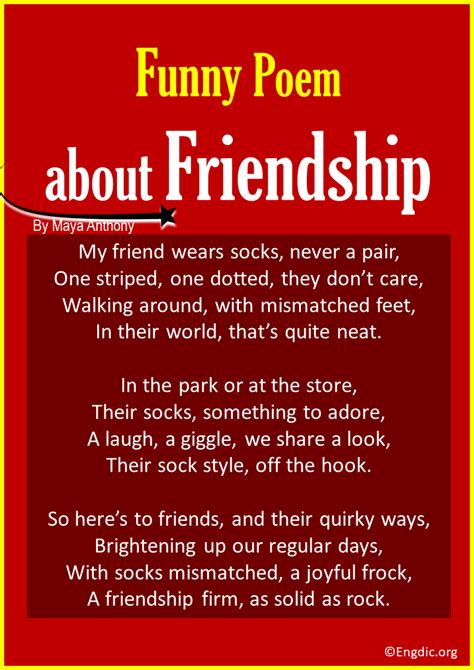 10 Best Funny Poems about Friendship - EngDic