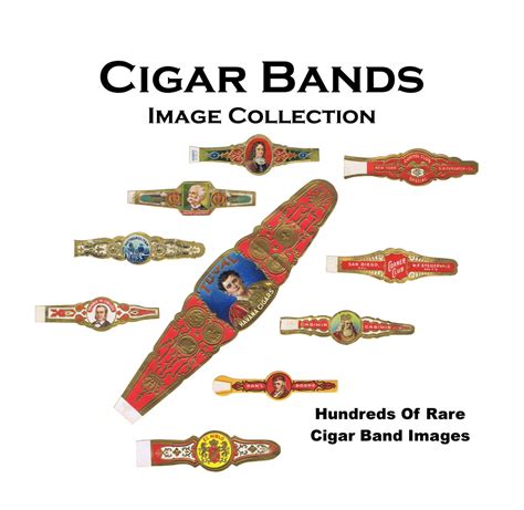 CIGAR BANDS Vintage Image Collection Hundreds Of Rare Antique