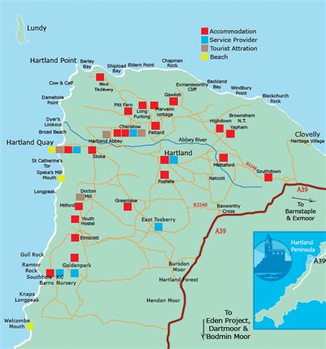 Map | Hartland Peninsula North Devon