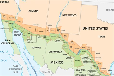 United States Mexico Border Map - Get Latest Map Update