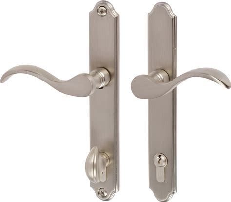 brushed nickel multipoint door handles