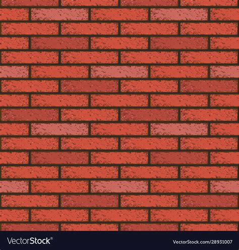 Old red brick pattern seamless wall wallpaper Vector Image