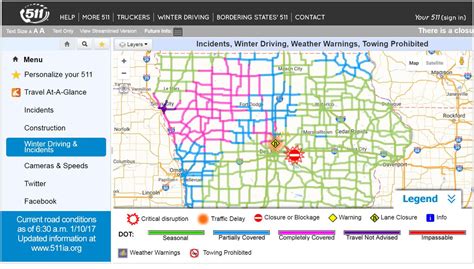 Iowa Dot 511 Map Map Iowa Roads Enhanced Closed Lines Iowadot Gov ...