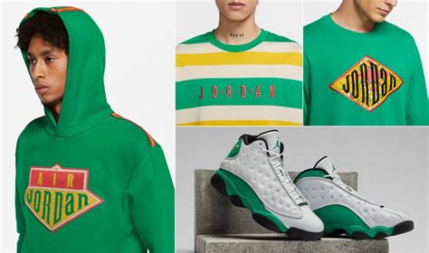 Air Jordan 13 Lucky Green Clothing Match | SneakerFits.com