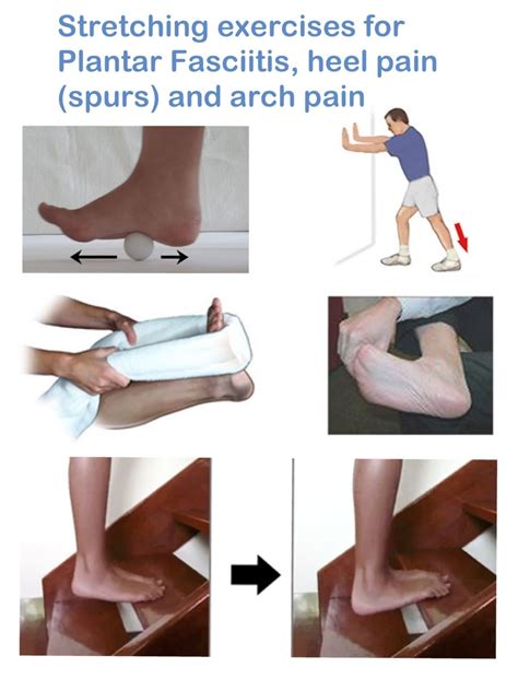 Stretching exercises for Plantar Fasciitis, heel pain (spurs) and arch ...